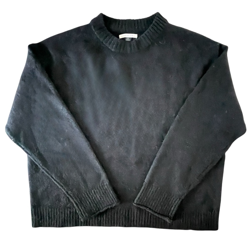 NWOT American Eagle Outfitters Women’s Black Crewneck Sweater Size L